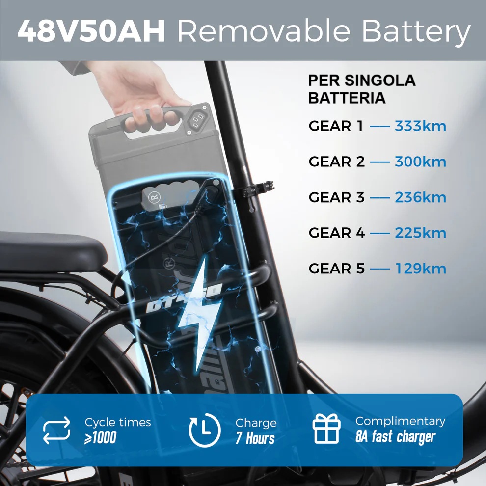 ChamRider DT450 doppia batteria 86/100Ah - immagine 3